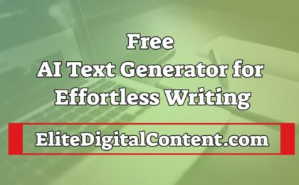 Free AI Text Generator