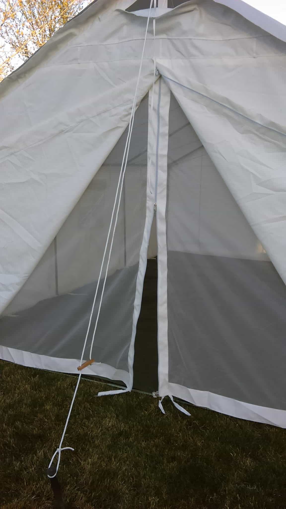 canvas tent screen door
