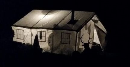 large canvas tent