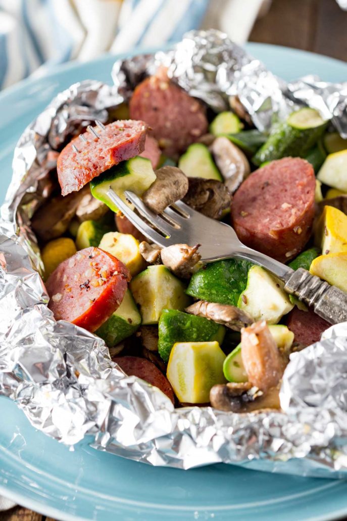 Foil pocket kielbasa