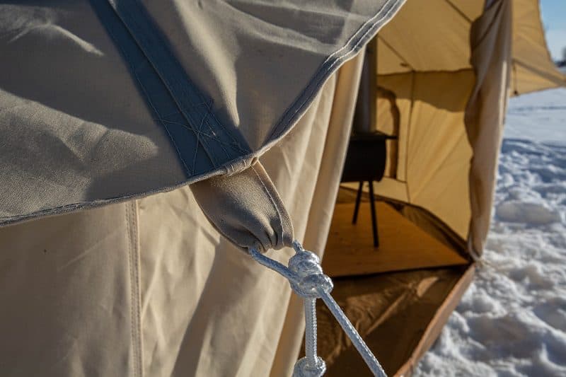 bell tent tie downs