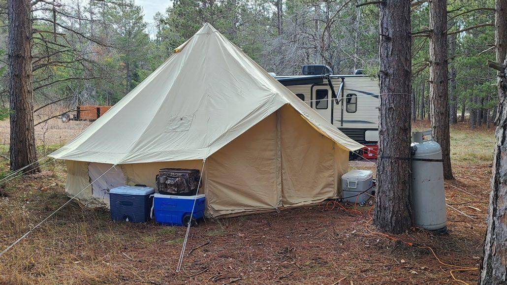 large canvas tent