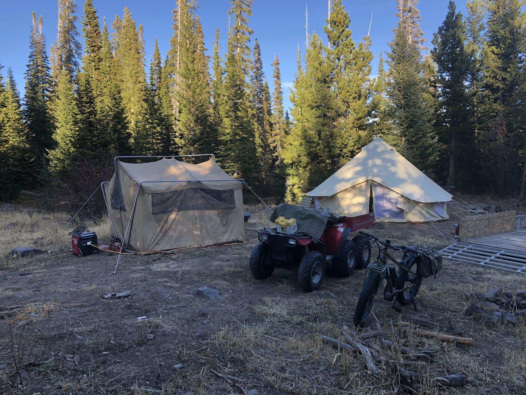 canvas tent for winter camping