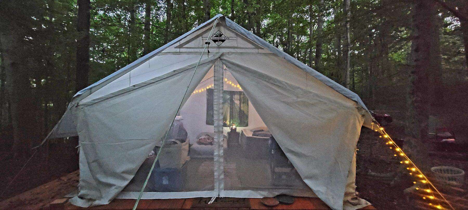 canvas hunting tent