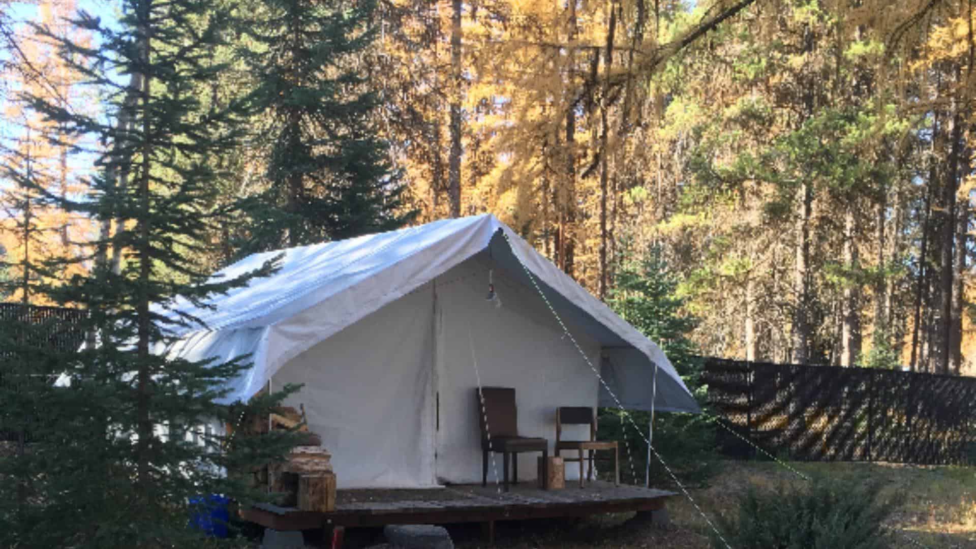canvas wall tents with windows