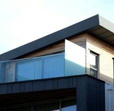 home with a flat roof california