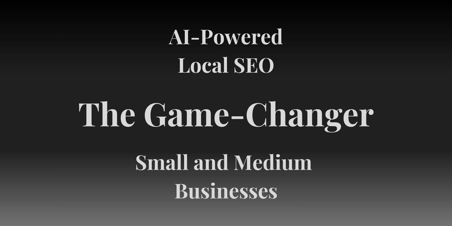 AI-Powered Local SEO