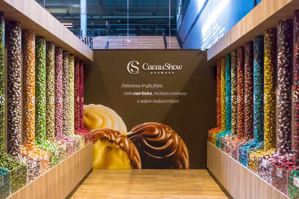 fachada loja franquia cacau show
