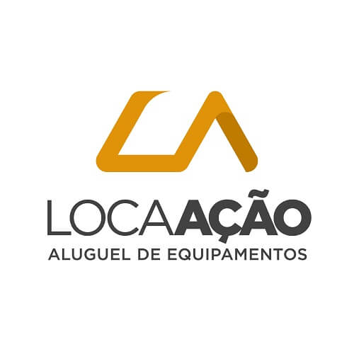 Logomarca Franquia LocaAção, de Aluguel de Equipamentos.