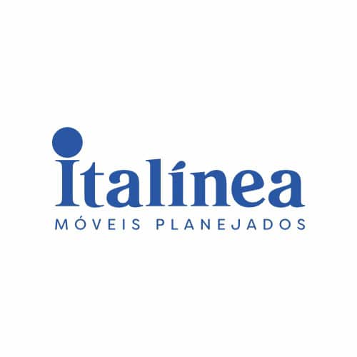 Logomarca da licença Italínea, de móveis planejados.