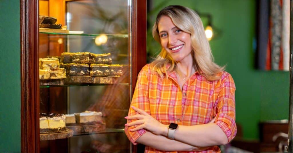 proprietaria casa de bolo