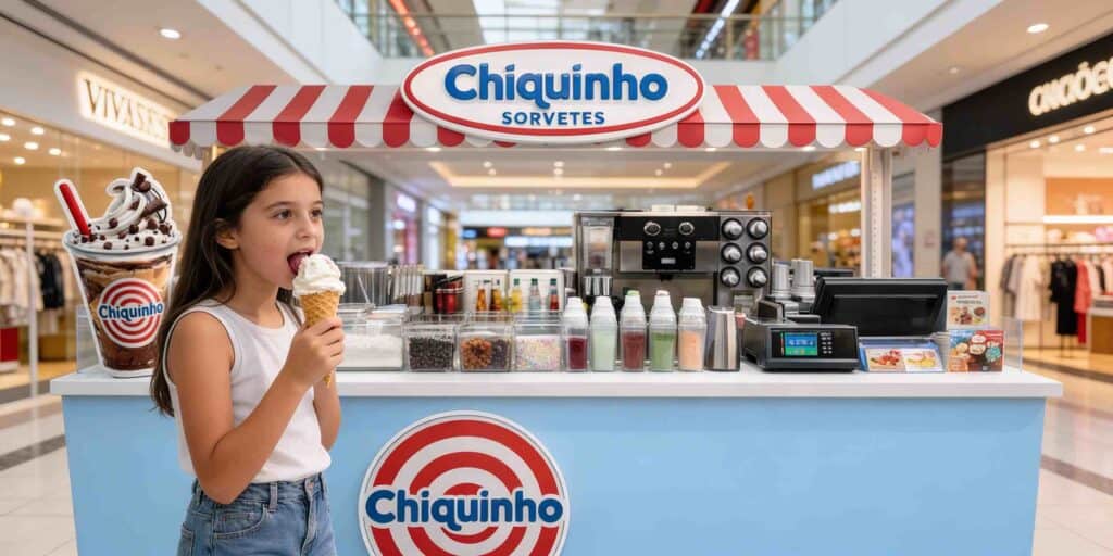 Quiosque de shopping - 38 marcas para investir em 2026 quiosque chiquinho sorvetes