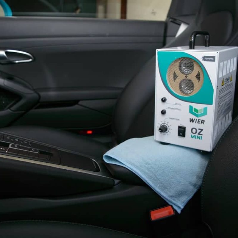 máquina de oxi-sanitização usada pelas franquias Acquazero