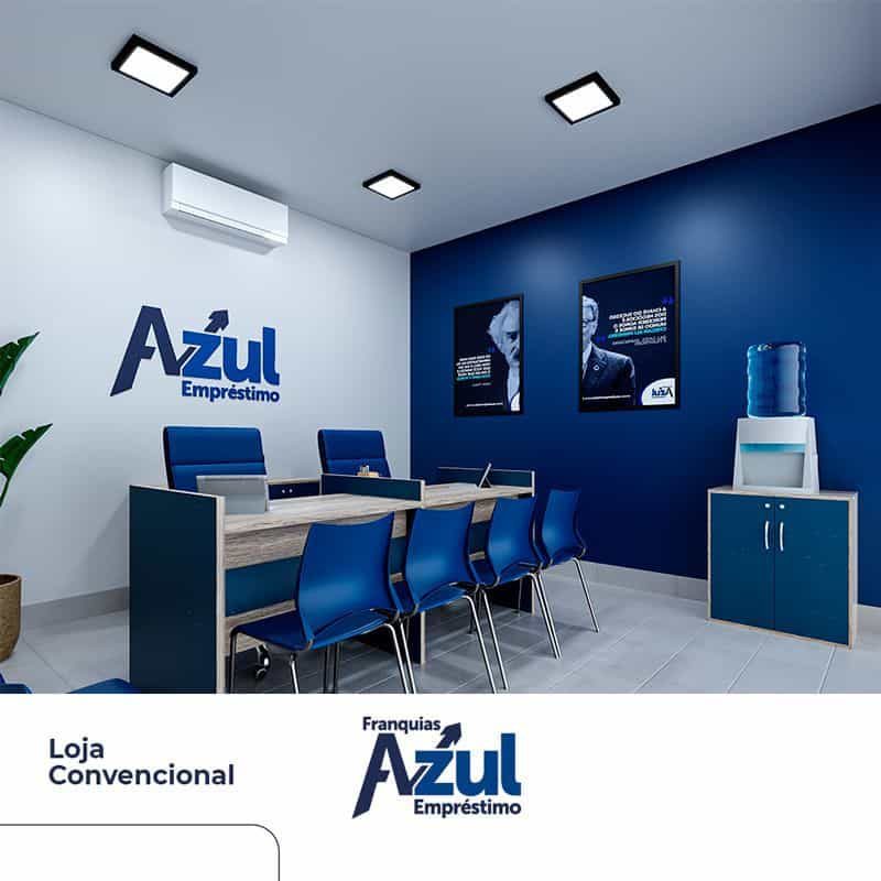 Unidade física de uma franquia Azul Empréstimo.