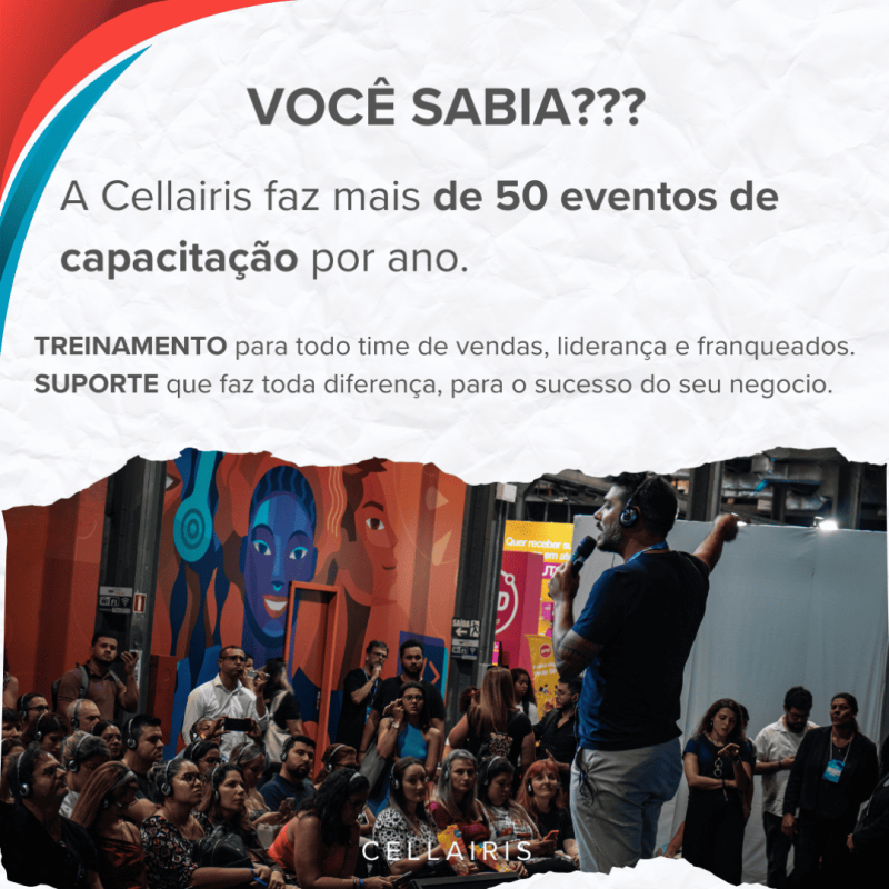 Imagem de divulgação Seja um Franqueado Cellairis!