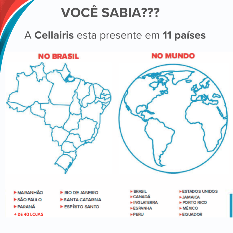 Imagem de divulgação Seja um Franqueado Cellairis!