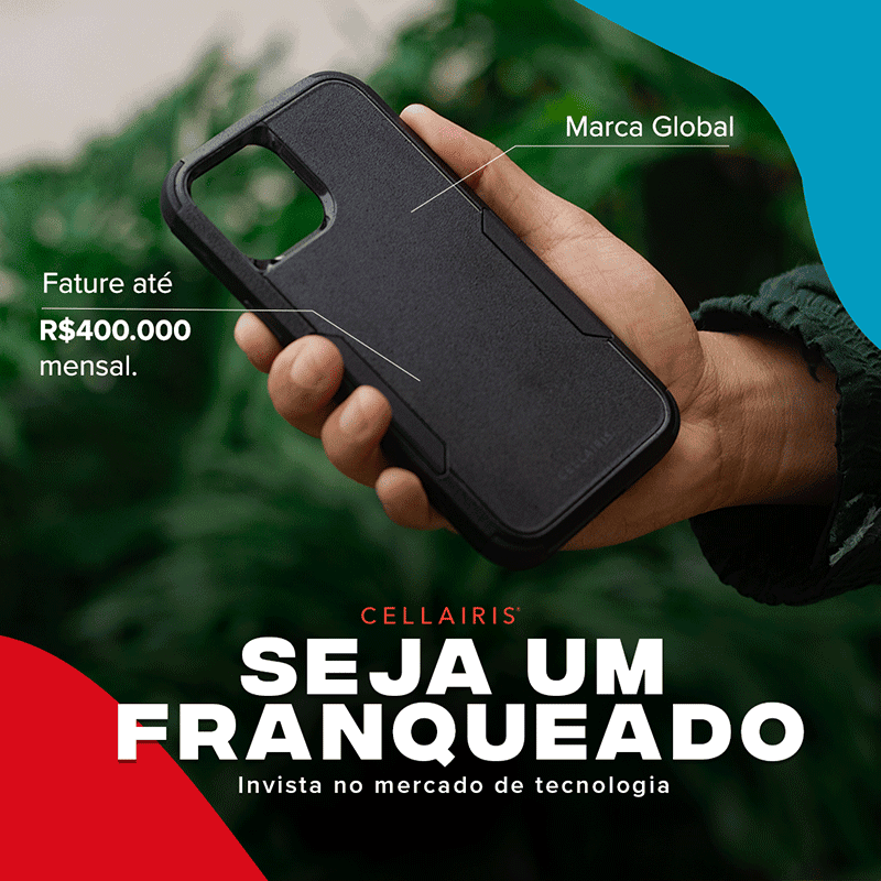 Imagem de divulgação Seja um Franqueado Cellairis!