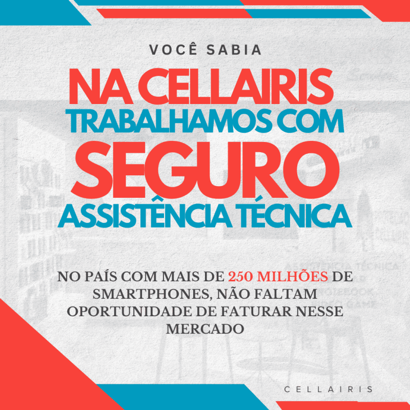 Imagem de divulgação Seja um Franqueado Cellairis!