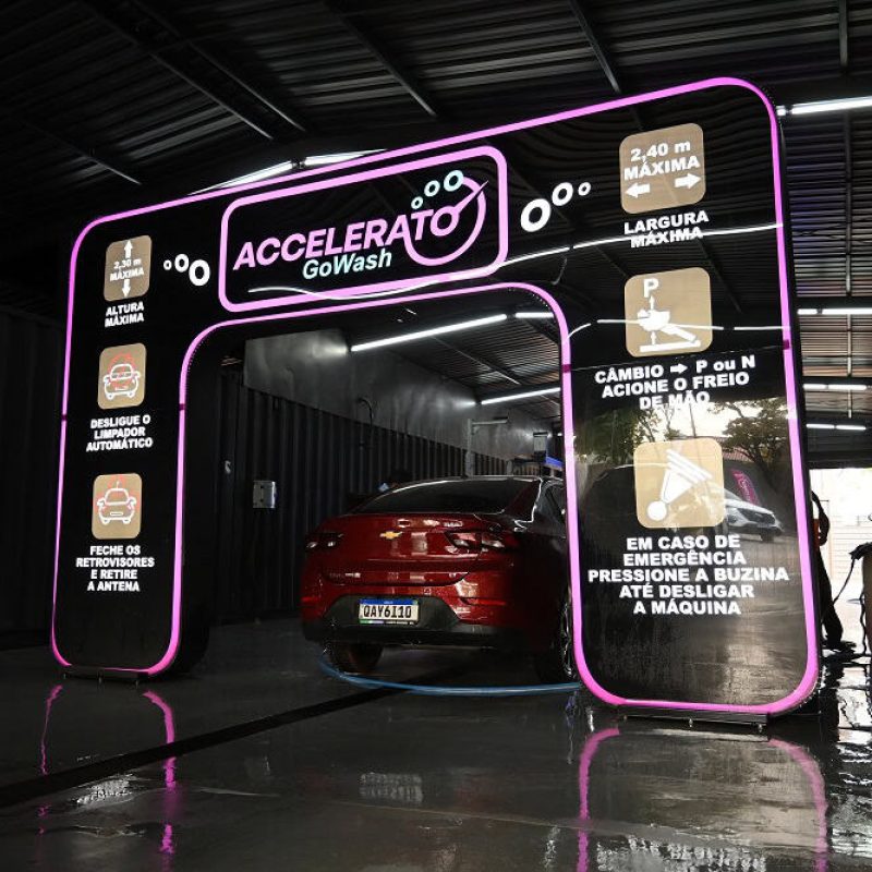 Unidade física da franquia Accelerato GoWash.