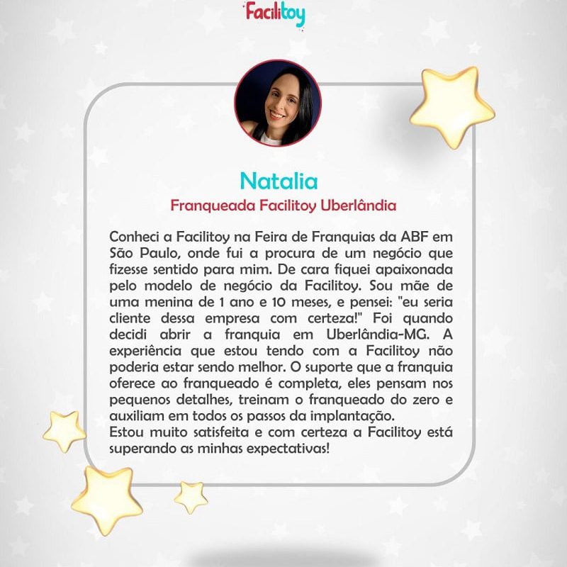 Depoimento de uma franqueada Facilitoy.