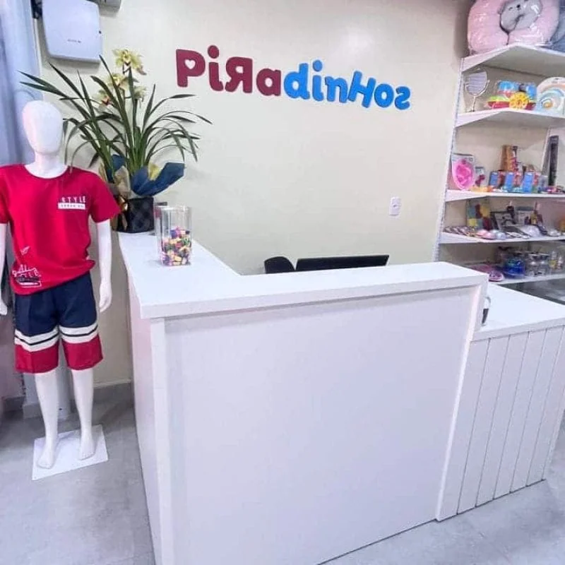 piradinhos balcão de atendimento