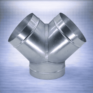 Verbindingselement in een Y-vorm, gemaakt van hoogwaardig verzinkt staal. Dit product is ontworpen voor ventilatie- en luchtcirculatie-toepassingen. De lichte, zilverkleurige afwerking biedt weerstand tegen corrosie. Met een standaard maatvoering voor eenvoudige installatie en veelzijdigheid in gebruik, geschikt voor zowel residentiële als commerciële projecten. Dit item ondersteunt efficiënte luchtverdeling en draagt bij aan een verbeterde energieprestaties.