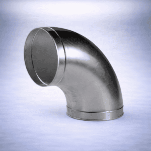 Knikpijp van roestvrij staal, geschikt voor ventilatiesystemen. De pijp heeft een gladde afwerking en een diameter die in verschillende installatiebehoeften past. Het materiaal is duurzaam en bestand tegen corrosie, wat bijdraagt aan een lange levensduur. Ideaal voor gebruik in zowel residentiële als commerciële toepassingen. De kromming zorgt voor een efficiënte luchtstroom, terwijl het ontwerp eenvoudig te monteren is.