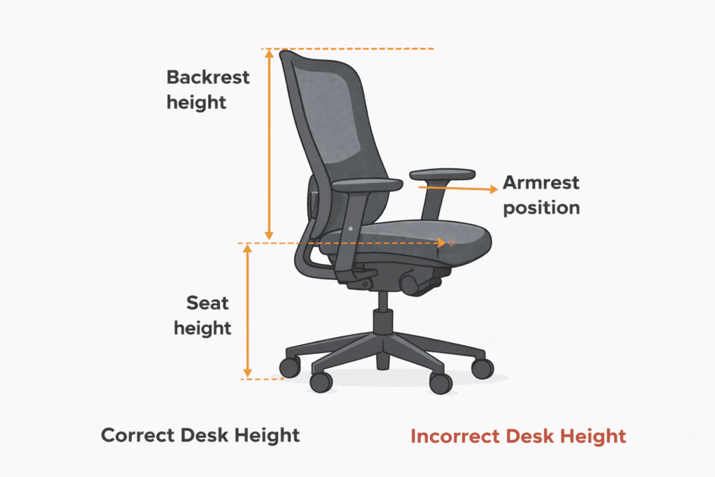 Desk chair dimensions explained