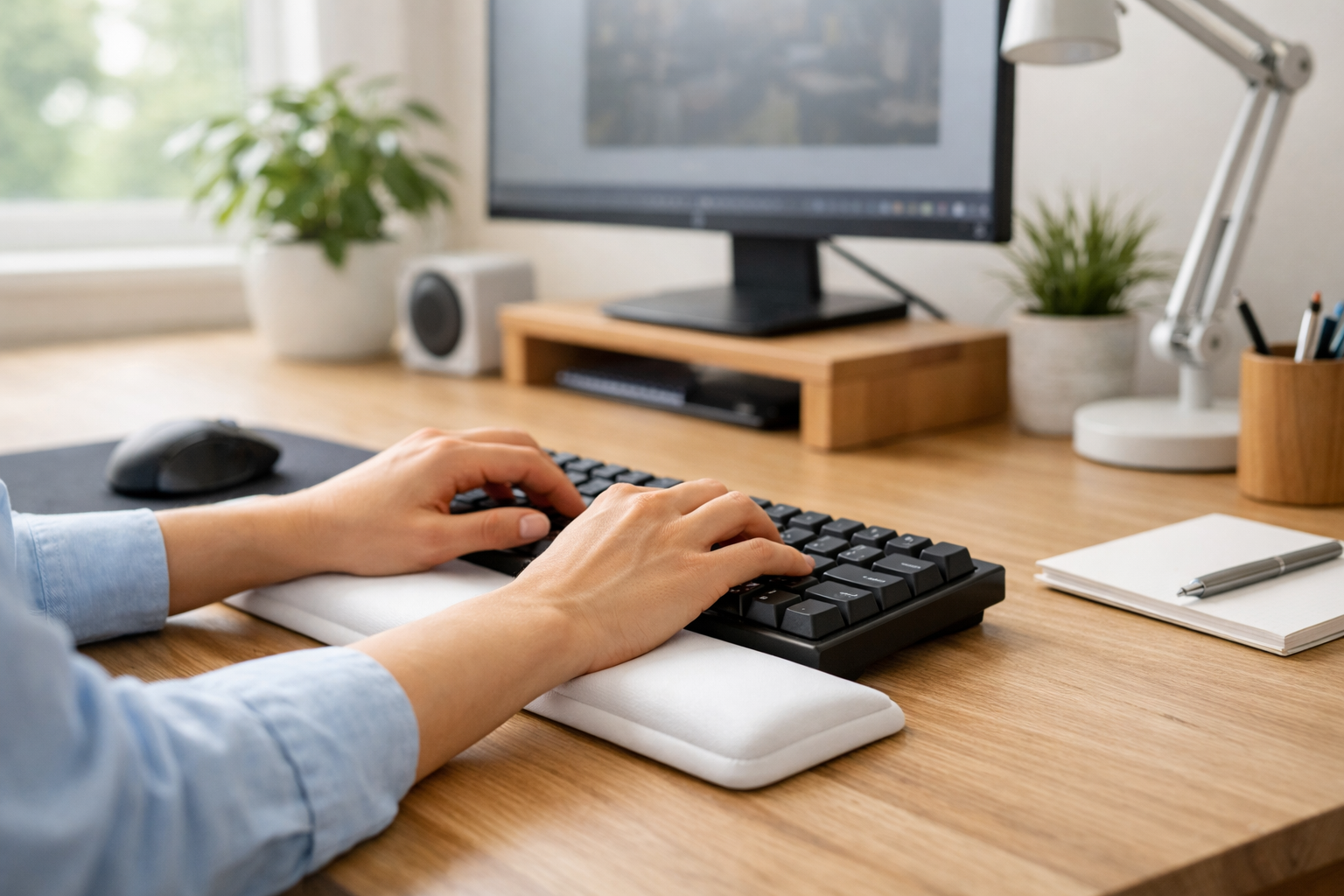 preventing carpal tunnel with neutral wrist position