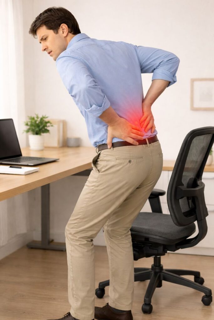 hip pain after sitting for long periods