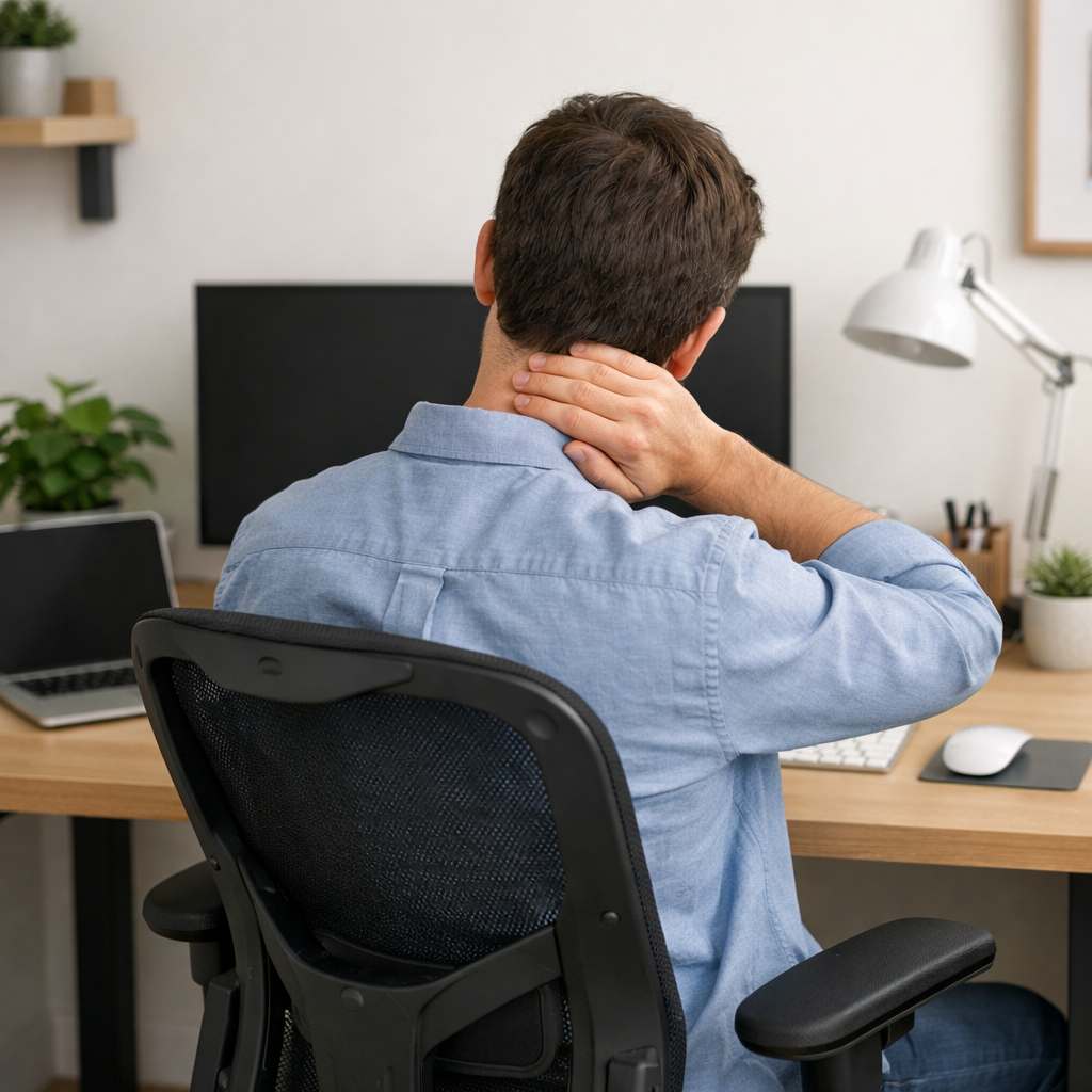 ergonomic chair cause neck pain during long sitting hours