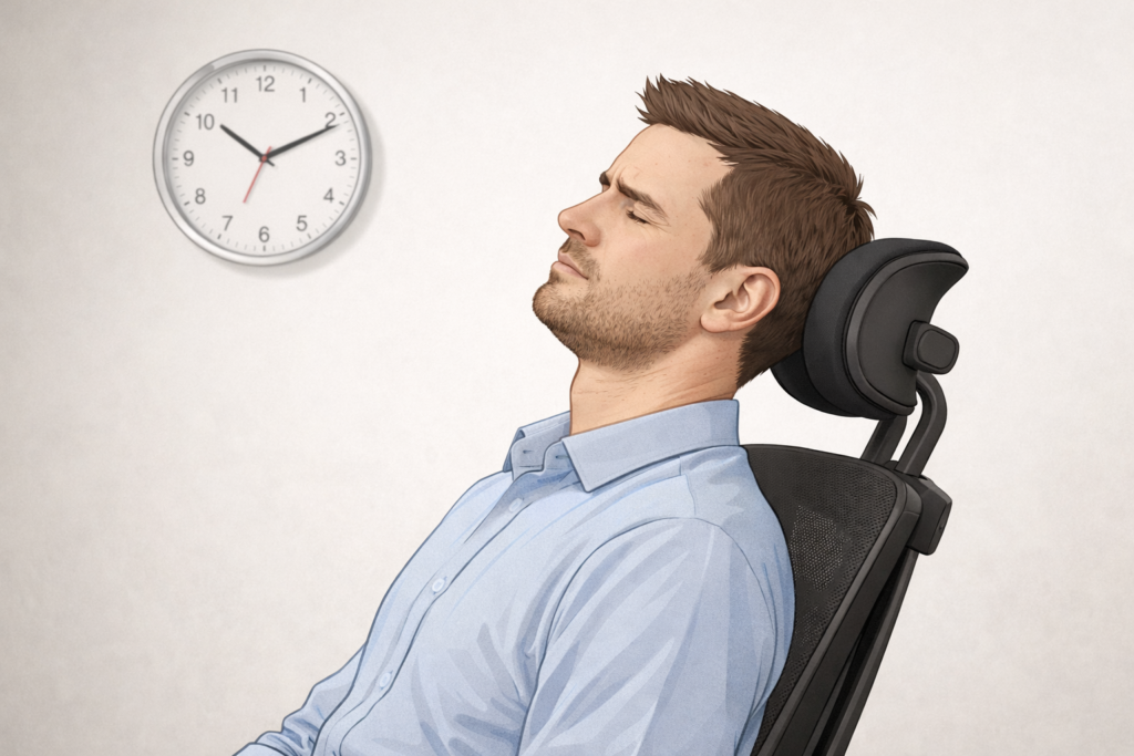 headrest limiting neck movement and causing stiffness