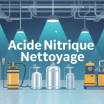 acide nitrique nettoyage vue industrielle sécurisée