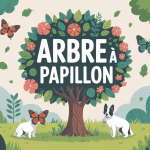 arbre à papillon interdit illustration écologique
