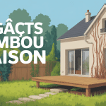 degat bambou maison soulevement terrasse dalles canalisations