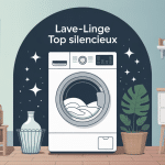illustration lave linge top silencieux intérieur paisible