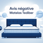 matelas tediber avis négatif illustration bulles avis clients