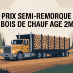 prix d'un semi remorque de bois de chauffage en 2m image camion forêt