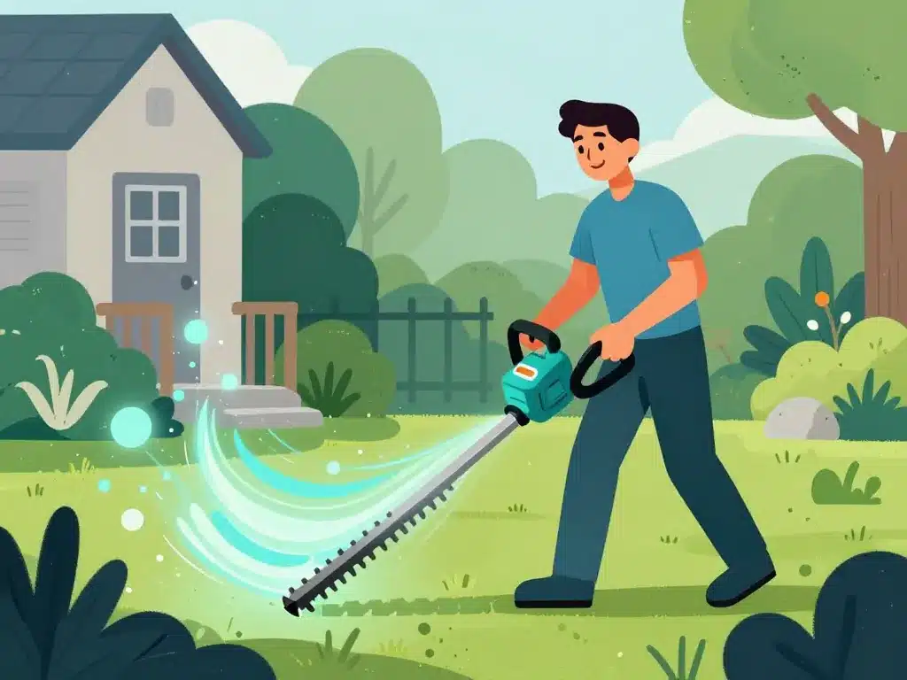 taille haie à batterie professionnel confort utilisation