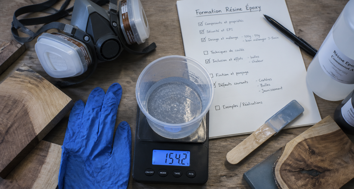 formation resine epoxy outils plan de travail