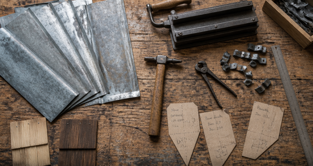 toiture zinc détail technique établi artisan