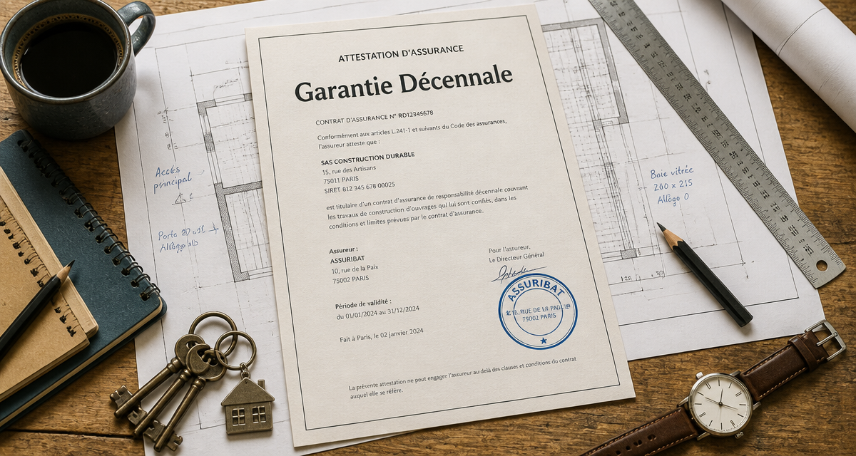 travauxnow garantie décennale attestation plans architecte