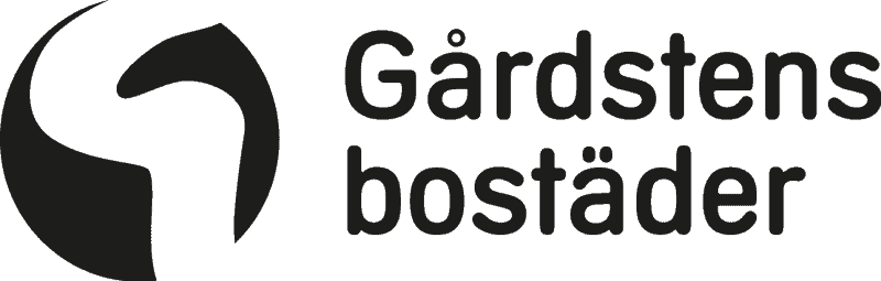 Gårdstensbostäder logo svart