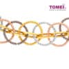 TOMEI Lusso Italia Jolly Halos Collection 4-Tone Bracelet, Yellow Gold 916