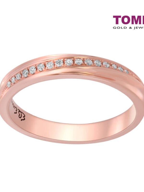 TOMEI EB Evermore Couple Rings Female, Rose Gold 750