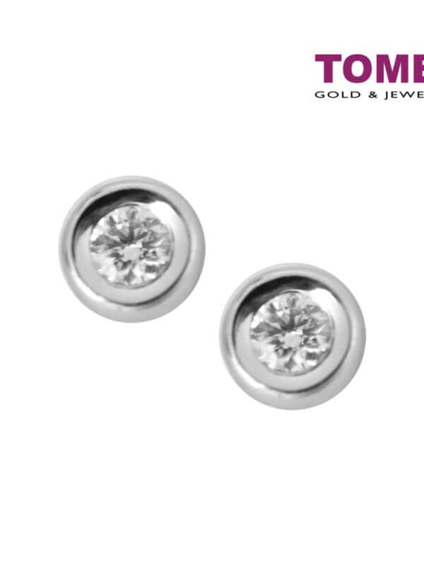 TOMEI Bella Earrings, Diamond White Gold 585 (E1606)