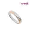 TOMEI EB Evermore Ring For Him, White+Rose Gold 750