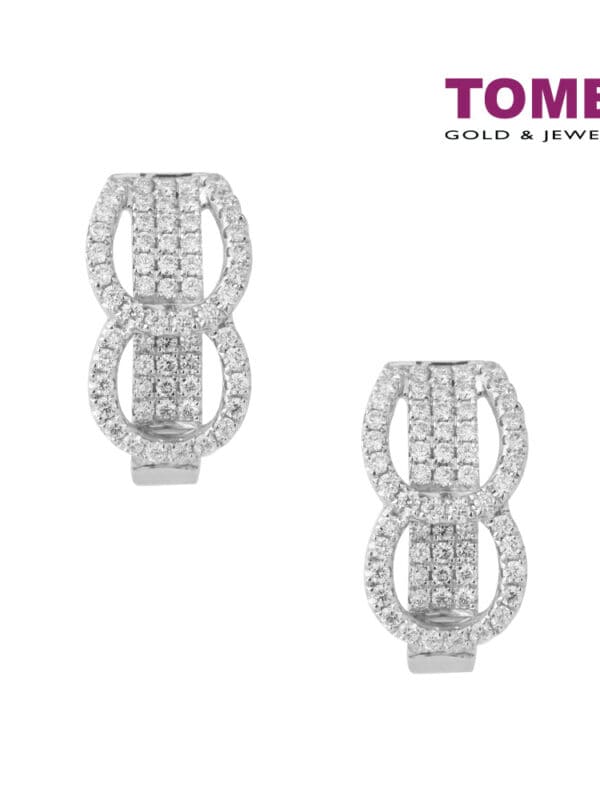 TOMEI Bonnie Earrings, White Gold 750 (E1897)