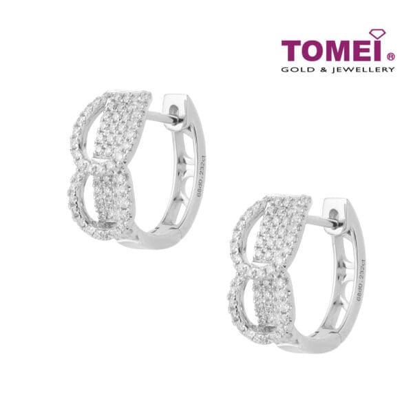 TOMEI Bonnie Earrings, White Gold 750 (E1897)