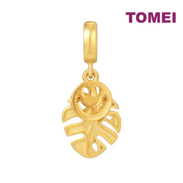 TOMEI Happiness Leaf Charm, Yellow Gold 916